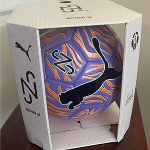 Puma Performance Soccer Ball Neymar JR Size 5 Purple Orange Poppy-Puma Black NIB